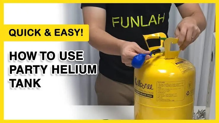 How to use a helium tank