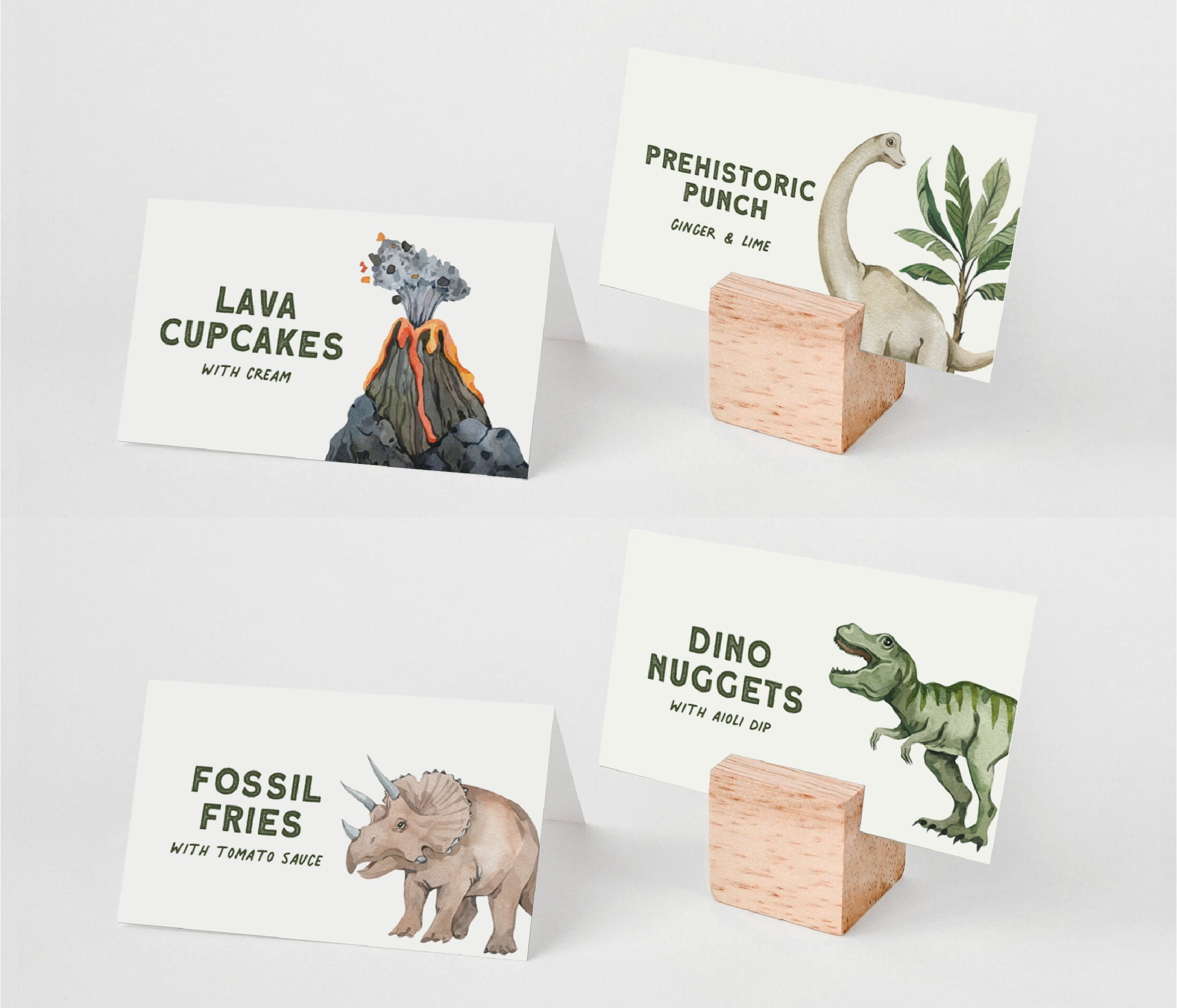Dinosaur Design 2 Party Printables Editable Instant Download 129