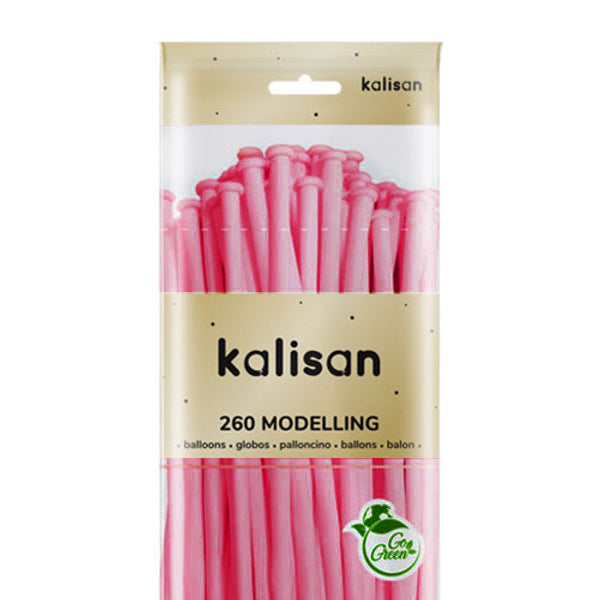 Kalisan Latex Pink Flamingo 100/260M Modelling Balloons Kalisan