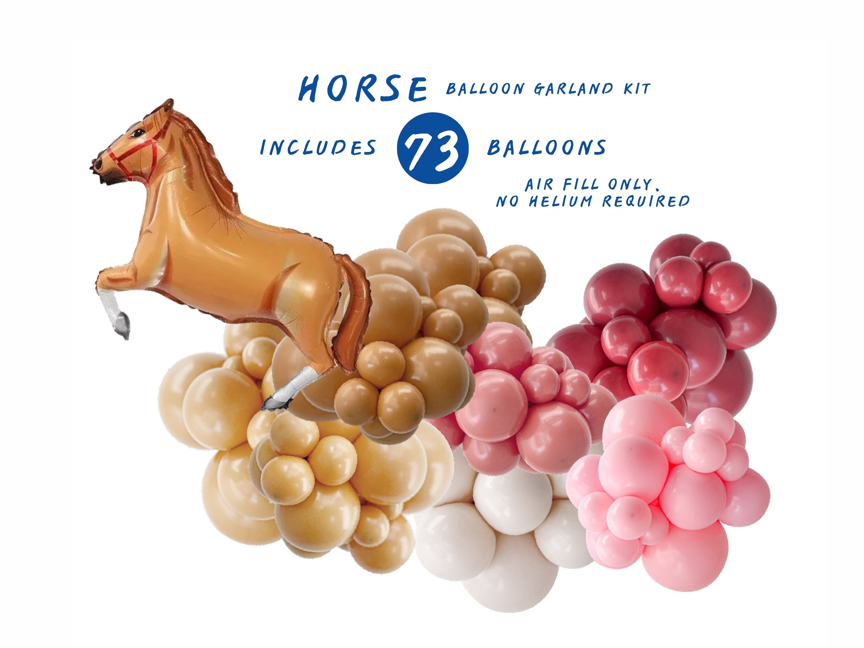 Horse Cowgirl Party Balloon Garland Party Love Balloons