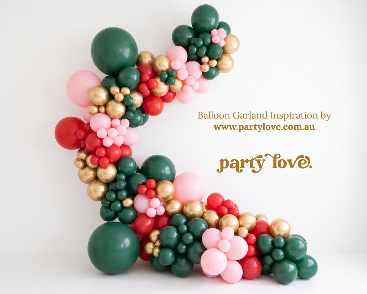 Christmas Balloon Garland Inspiration