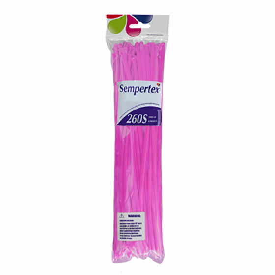 Sempertex 260S Fuchsia Hot Pink Latex Balloons 50PK Sempertex