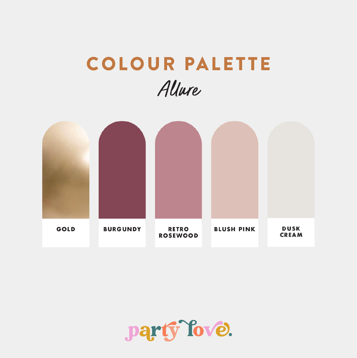 Allure – Rosewood Burgundy Blush Pink Balloon Garland Kit