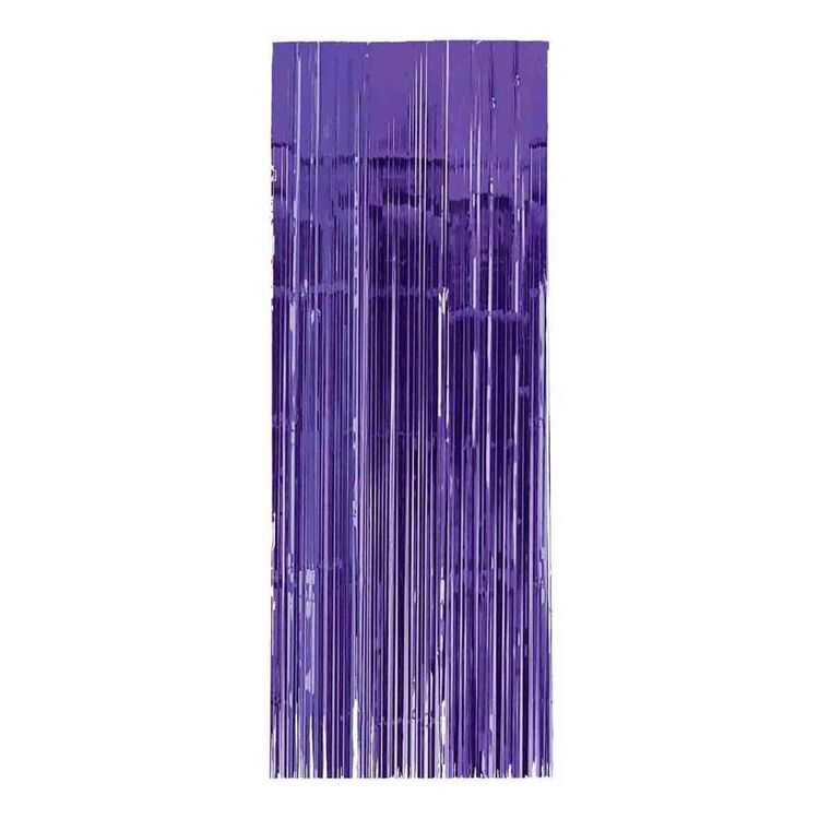 Metallic Purple Curtain