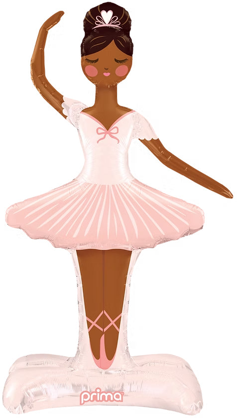 Ballerina Standing foil balloon 125cm Air fill