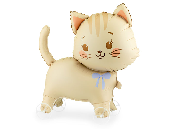Cat on Wheels Foil Balloon 65cm