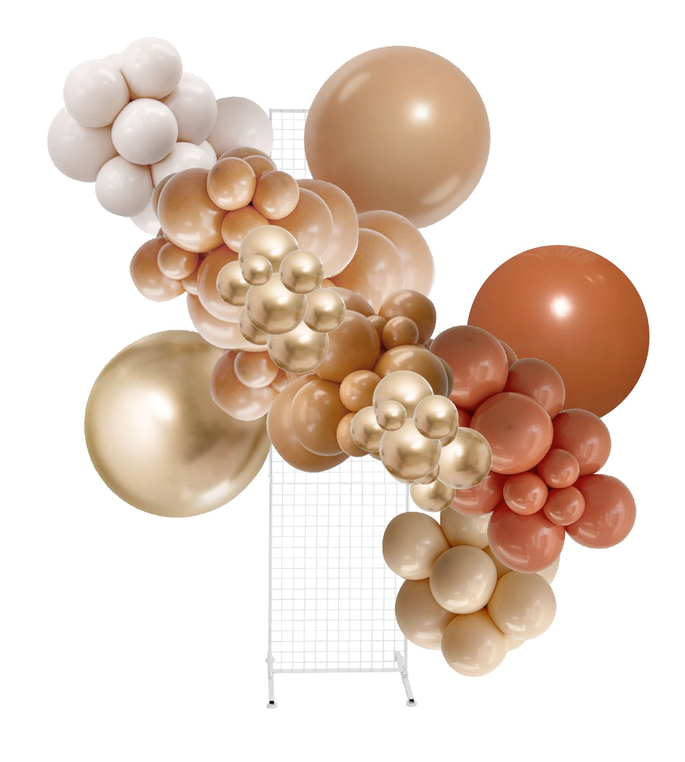 Desert Luxe – Gold, Brown Hue Rust Balloon Garland Kit