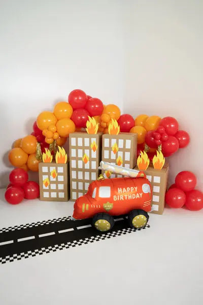 Fire Engine Foil balloon Fire truck, mix, 67x53 cm Party Deco