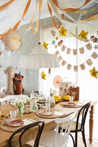 Foil balloon Number "1" with Teddy Bear, 81 x 72 cm Party Deco