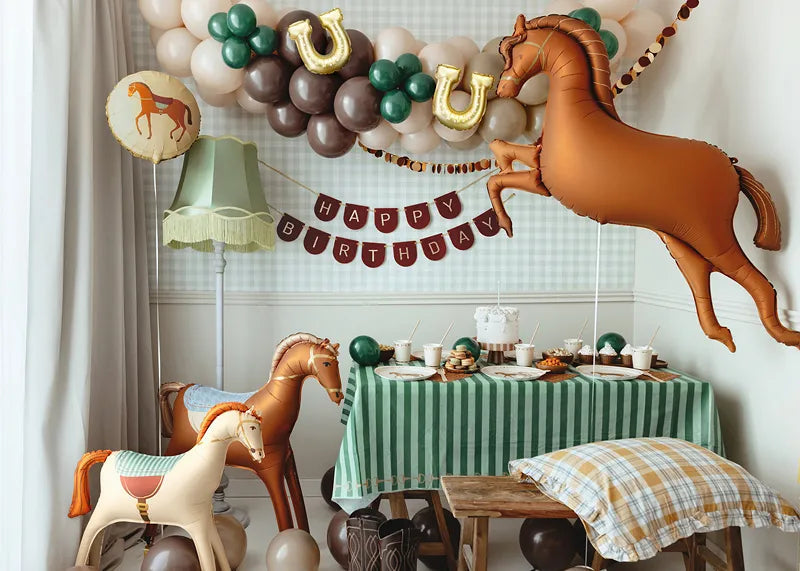 Standing Horse Foil Balloon 86cm Party Deco