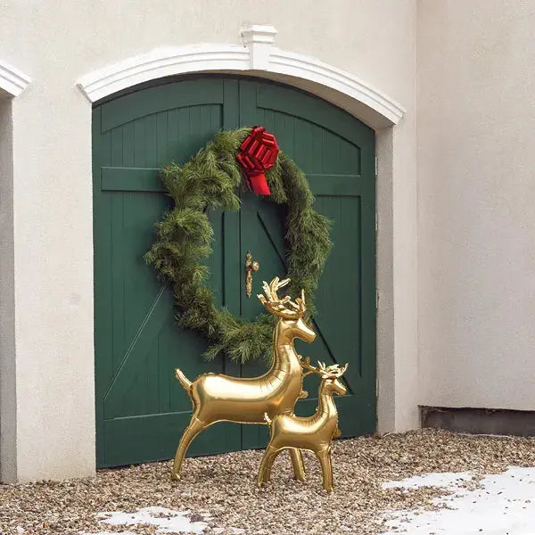 Gold Standing Reindeer foil balloon Party Deco