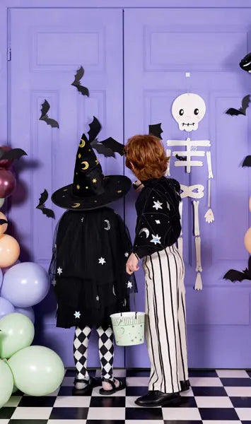 Hanging Halloween Skeleton decoration, 110 cm Party Deco