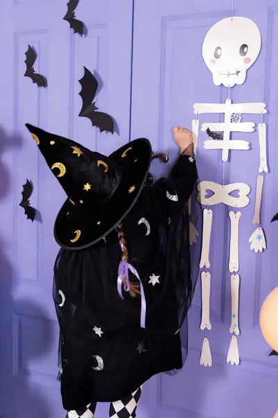 Hanging Halloween Skeleton decoration, 110 cm Party Deco