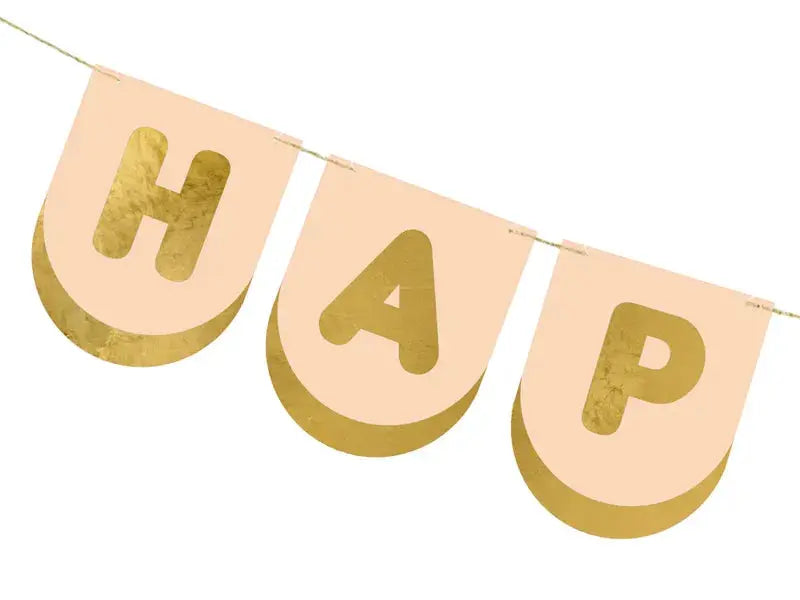Happy Birthday paper banner, mix, 150x13 cm Party Deco