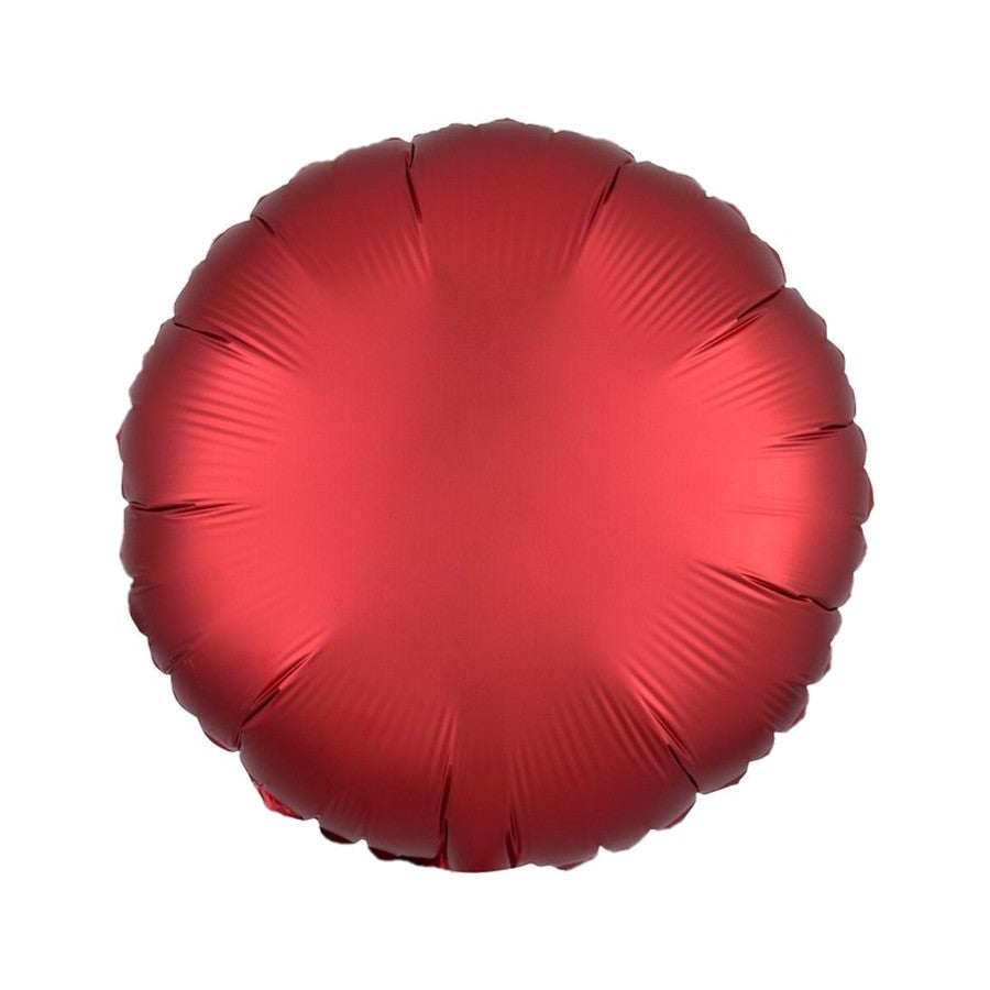 Luxe Red Round Foil Balloon Anagram