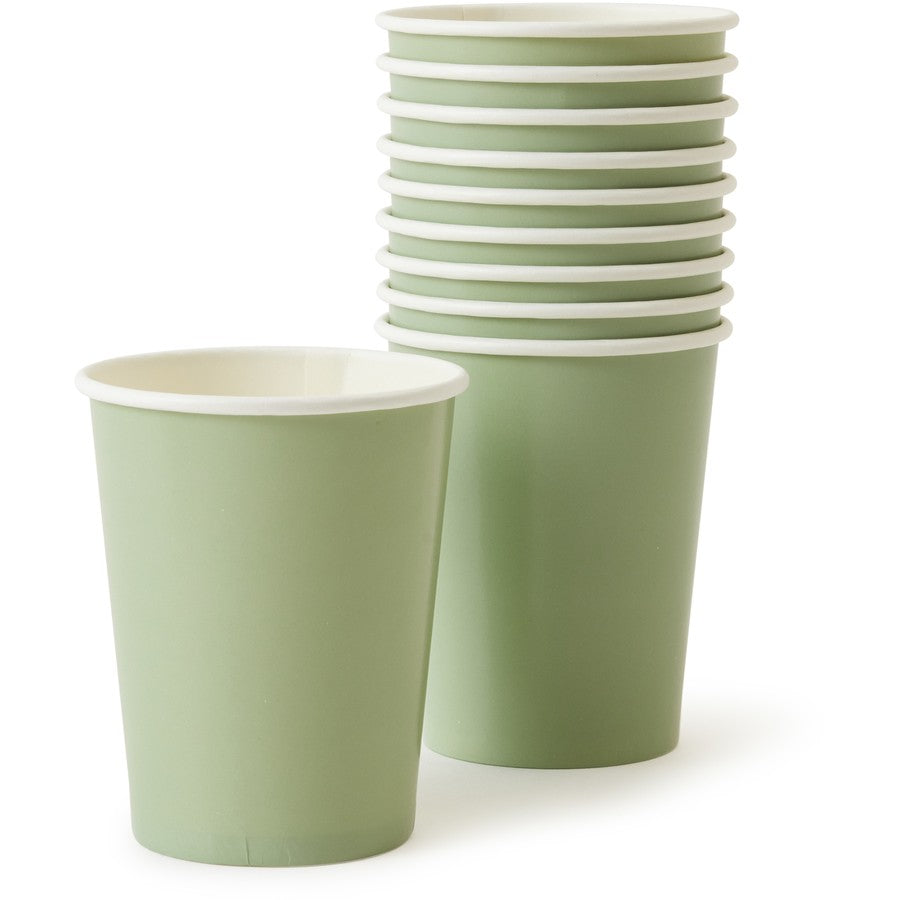 Eucalyptus Paper Cups 10 Pack Party Love