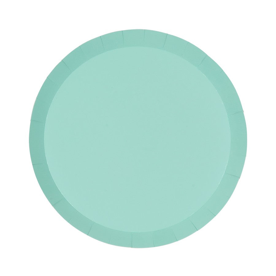 Pastel Mint Green Lunch Paper Plates Party Love