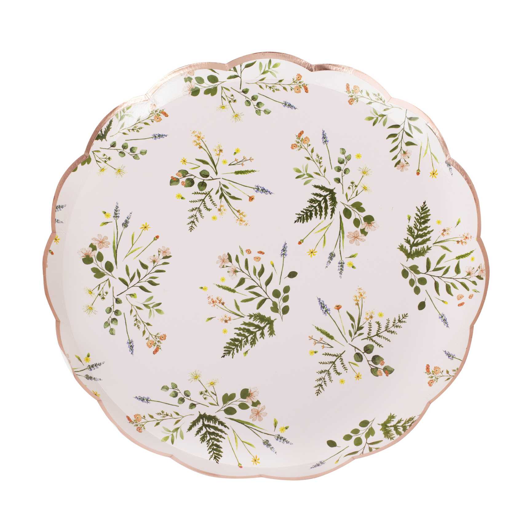 Wildflower Floral Paper Plates Ginger Ray