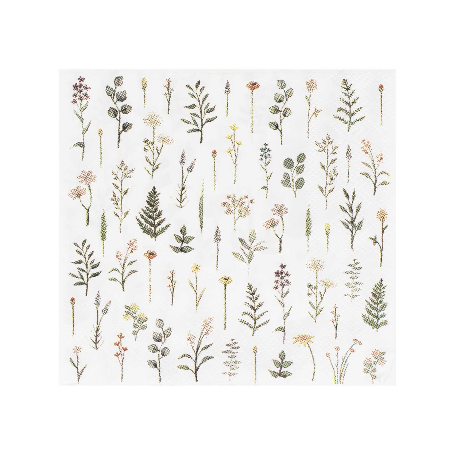 Wildflower Floral Paper Napkins Ginger Ray