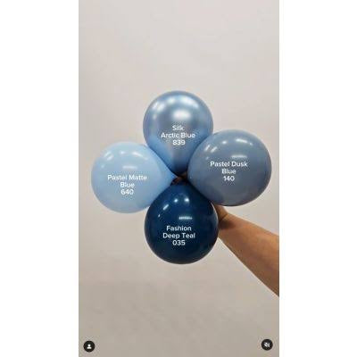 Sempertex Silk Arctic Blue 839 Latex Balloons