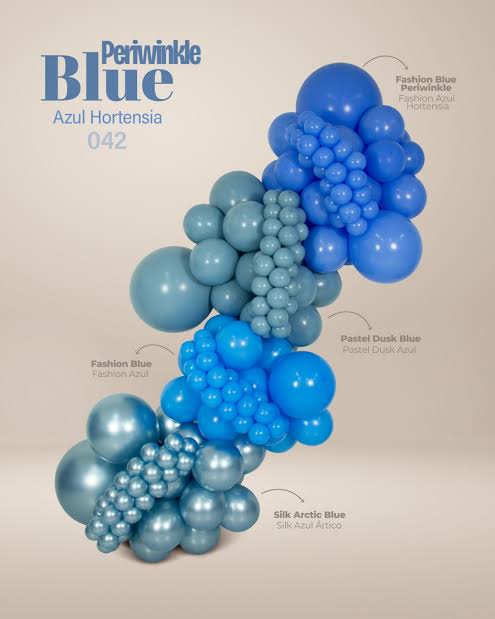 Sempertex Silk Arctic Blue 839 Latex Balloons