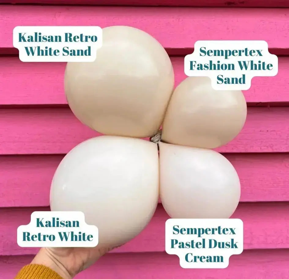 Kalisan White Sand Latex Balloons Kalisan