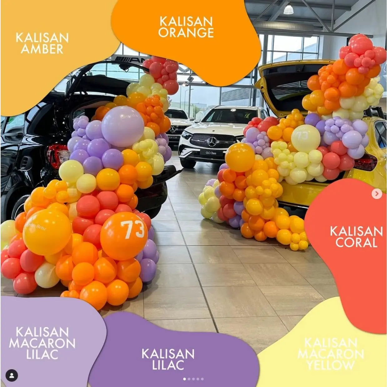 Kalisan Standard Lilac Latex Balloons Kalisan