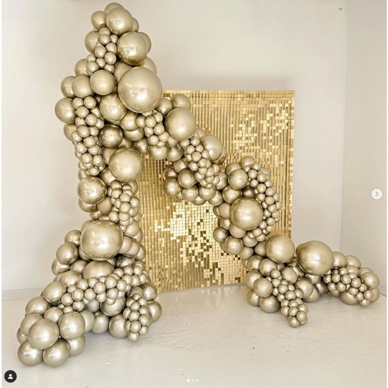 Mirror White Gold Kalisan Latex Balloons Kalisan