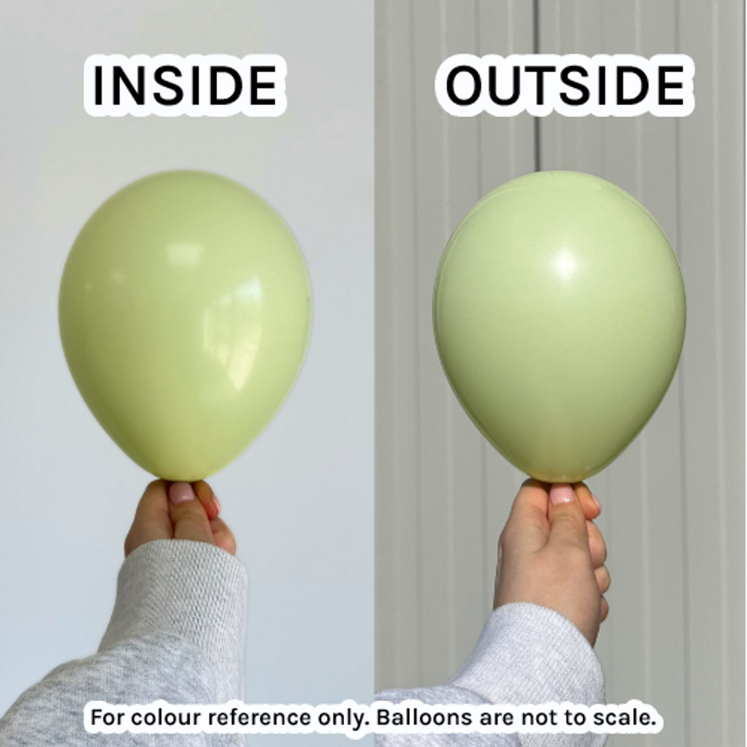 Kalisan Macaron Pistachio Green Latex Balloons Kalisan