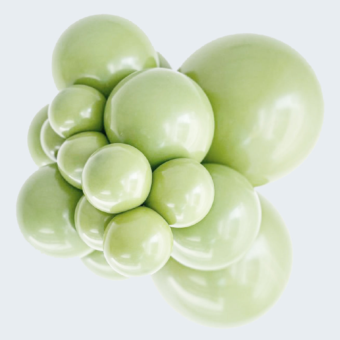 Kalisan Macaron Pistachio Green Latex Balloons Kalisan