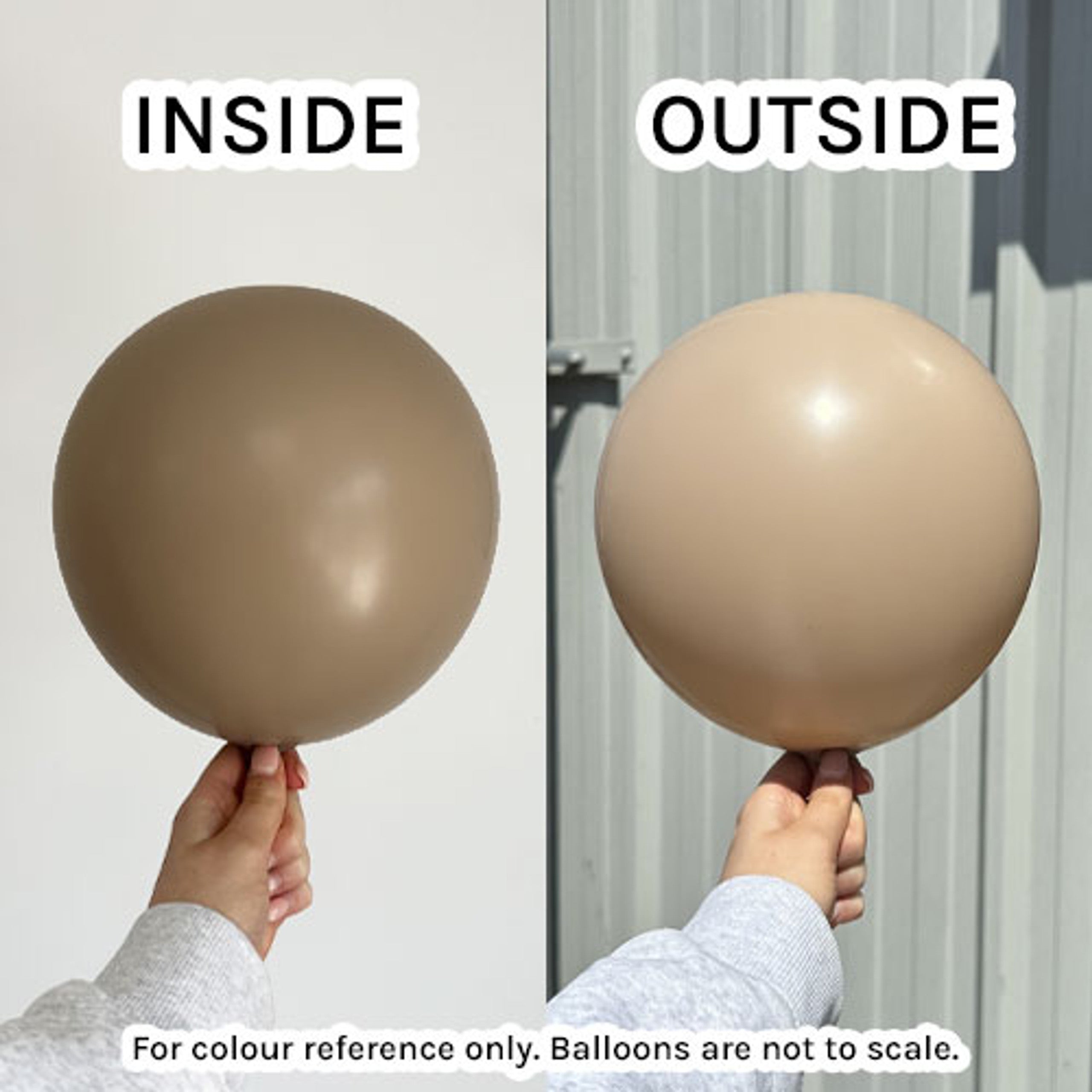 Hazelnut Latex Balloons