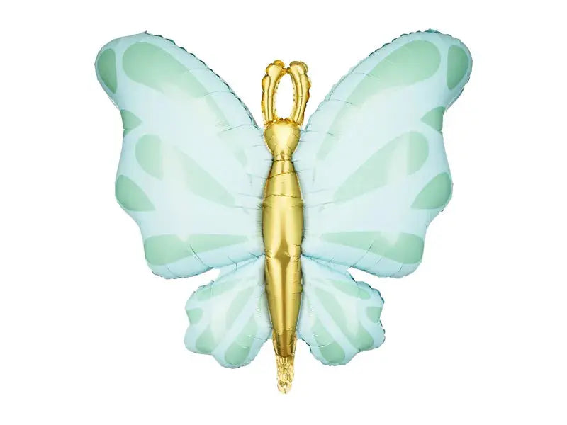 Mint Butterfly Foil Balloon 69cm Party Deco