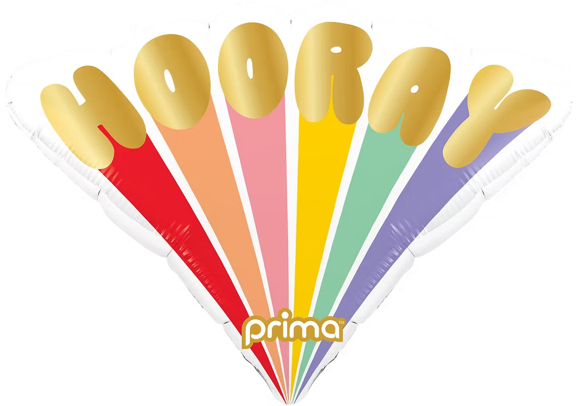 Birthday Hooray foil balloon 50cm