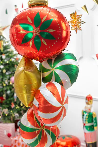 Party Deco Christmas Foil Balloon 45cm (18") Christmas Bauble Balloon Party Deco