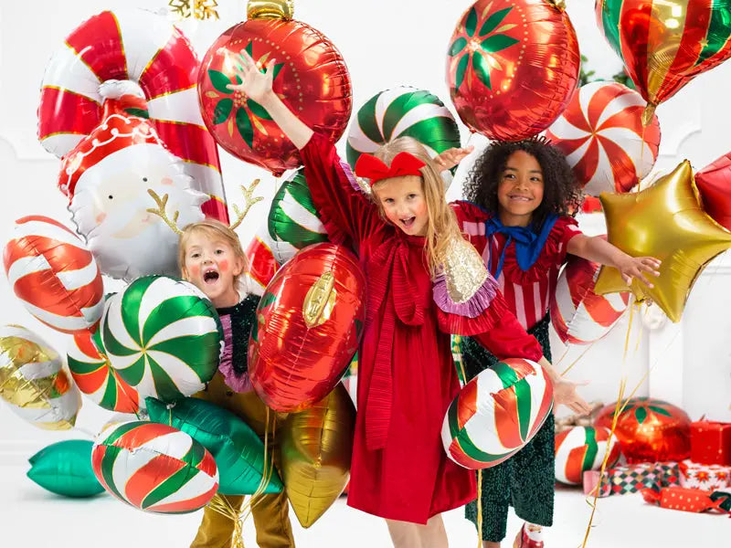 Party Deco Christmas Foil Balloon 45cm (18") Christmas Bauble Balloon Party Deco