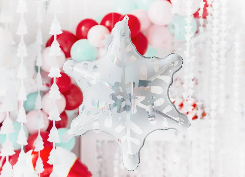 Party Deco Foil Balloon Snowflake (55cm x 57cm) Party Deco