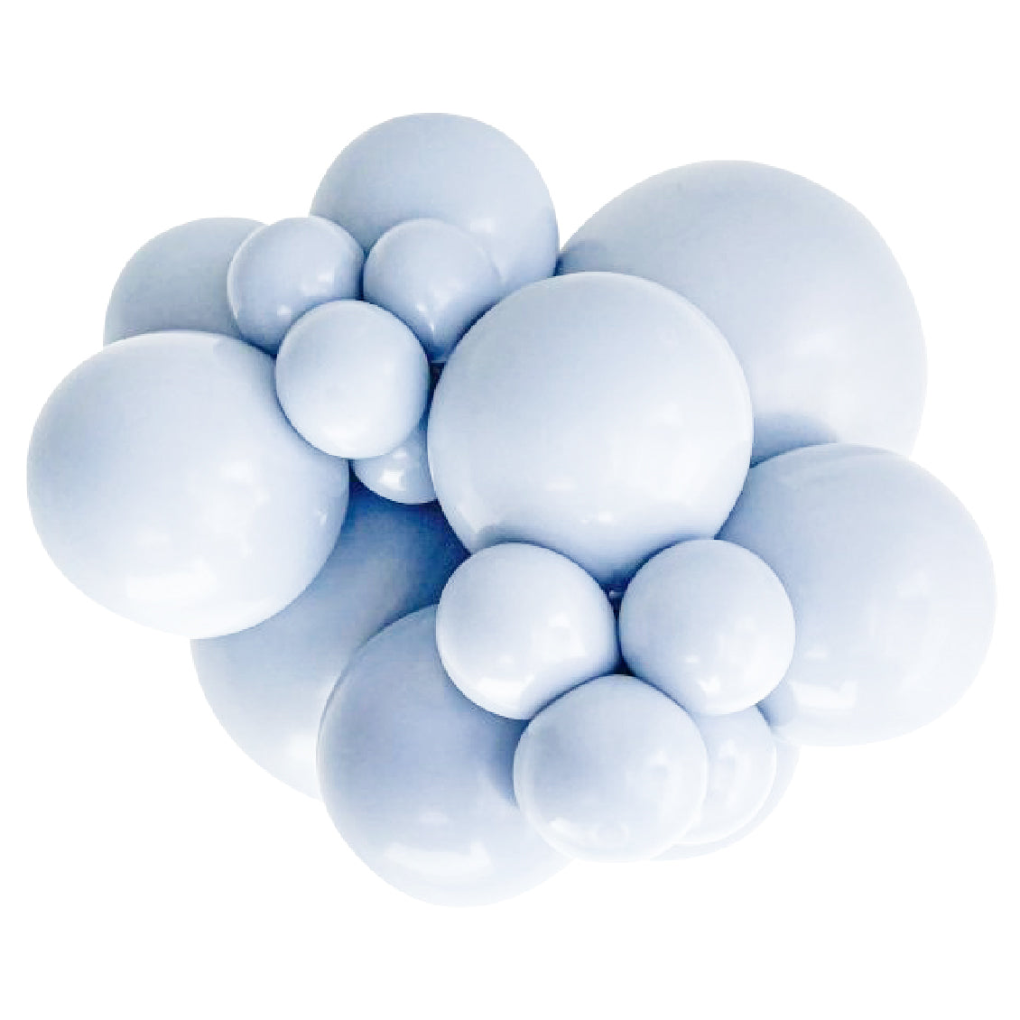 Party Deco Misty Blue Latex Balloons