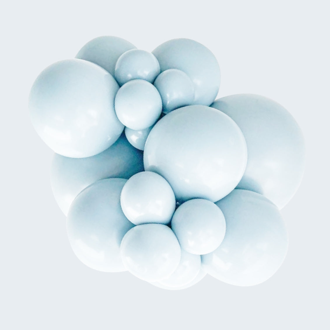Party Deco Misty Blue Latex Balloons