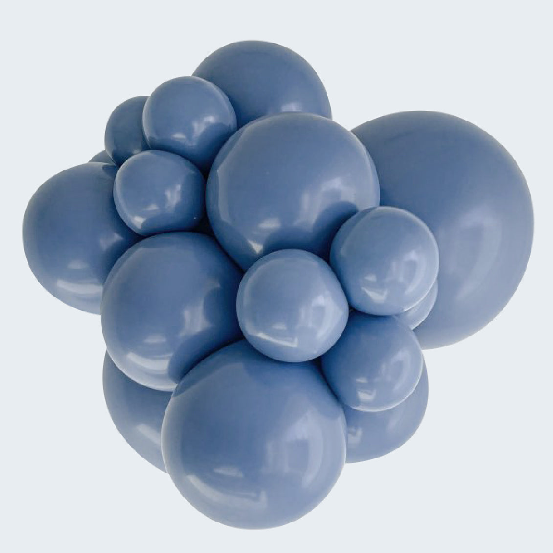 Party Deco Pastel Navy Latex Balloons