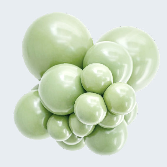 Party Deco Green Pistachio Latex Balloons