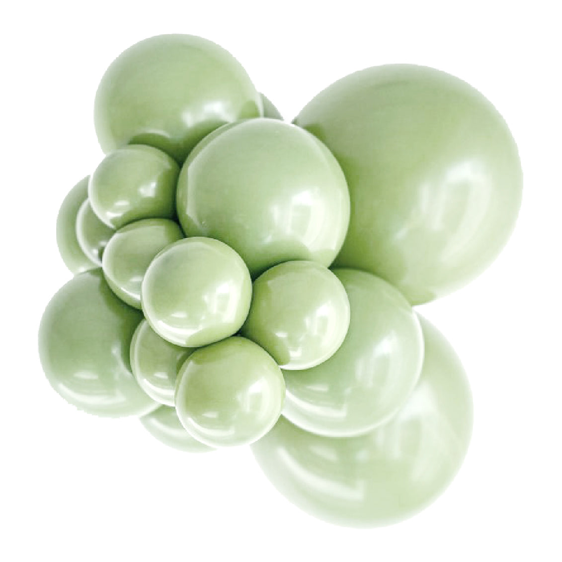 Party Deco Green Pistachio Latex Balloons
