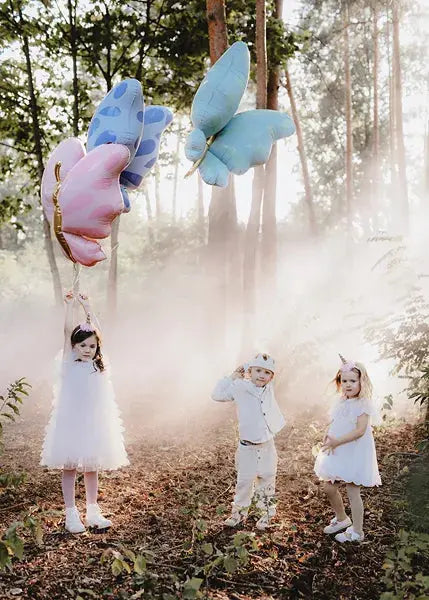 Blue Butterfly Foil Balloon 69cm Party Deco