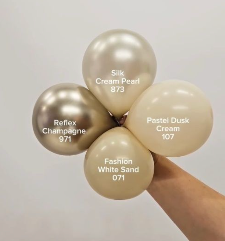 Sempertex Pastel Dusk Cream 107 Latex Balloons Sempertex