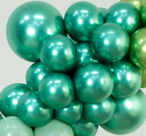 Sempertex Metallic Reflex Aurora Green 932 Latex Balloons Sempertex