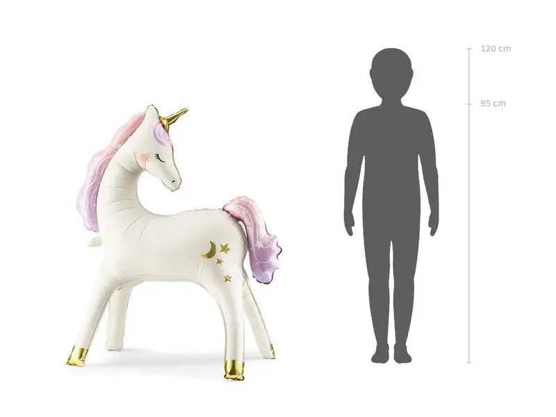 Standing Unicorn Foil Balloon 95x86 cm Party Deco
