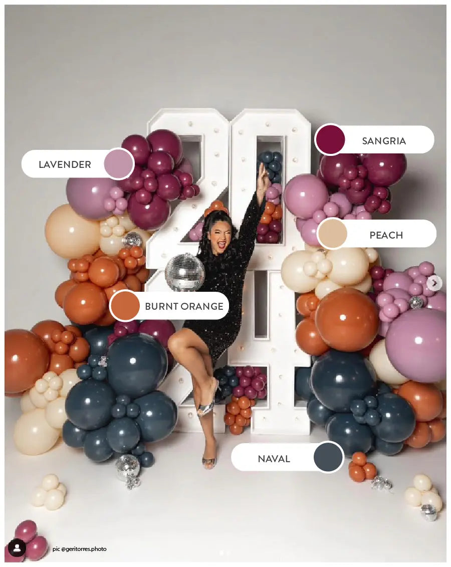 Tuftex Burnt Orange Latex Balloons Tuftex