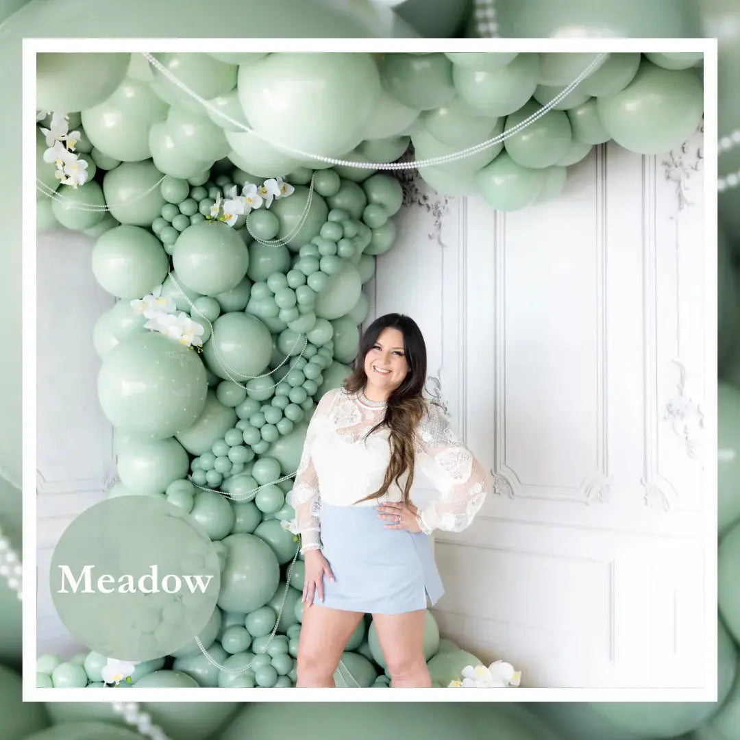 Tuftex Meadow Green Latex Balloons Tuftex