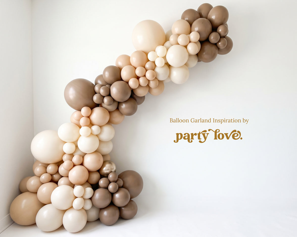 Neutral Luxe Balloon Garland Inspiration