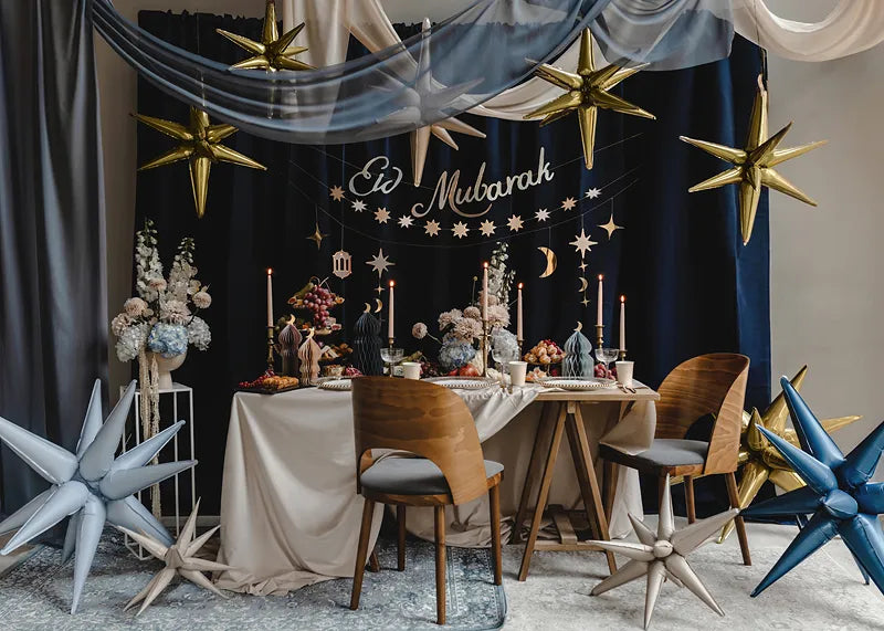 Gold 3D Star Foil Balloon 105cm