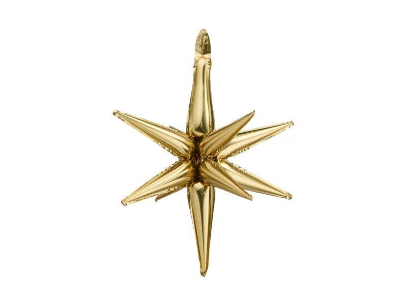 Gold 3D Star Foil Balloon 70cm